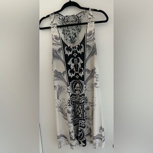 Black and White Patterned Dress